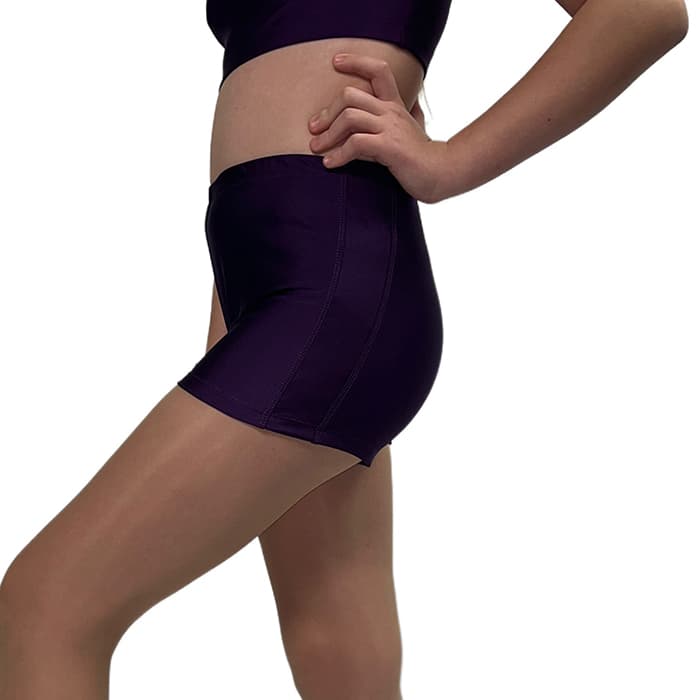 Belly Dance Шорти гімнастичні, темно фіолетові, біфлекс